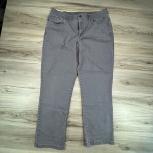 Calvin Klein‎ Mens Grey Straight Leg Five Pocket Stretch Pants W36 L30